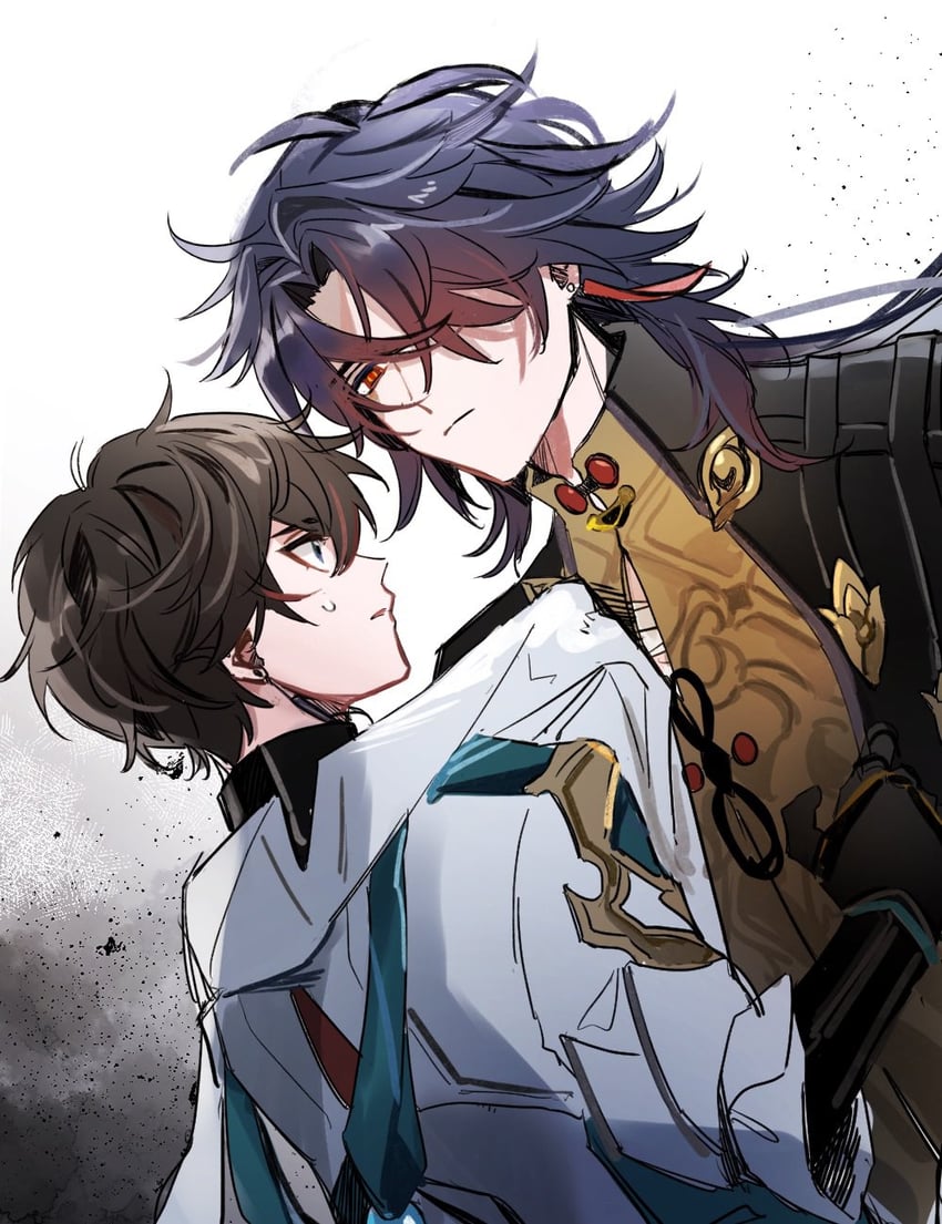 dan heng and blade (honkai and 1 more) drawn by oryunbunkosu