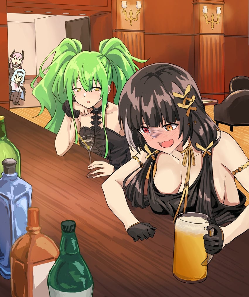 m4 sopmod ii, thunder, m950a, and ro635 (girls' frontline) drawn by qub_dlfr