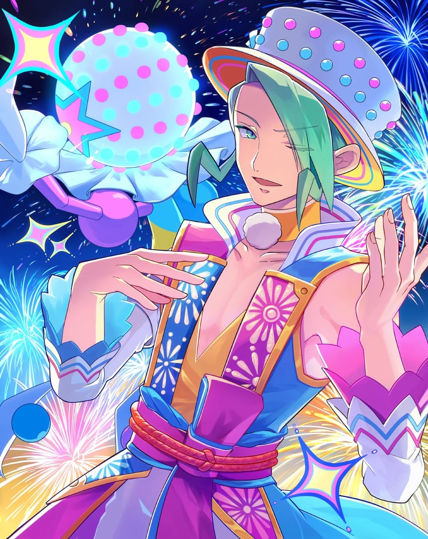 blacephalon and wallace (pokemon and 1 more) drawn by tsu_(md_tsune)