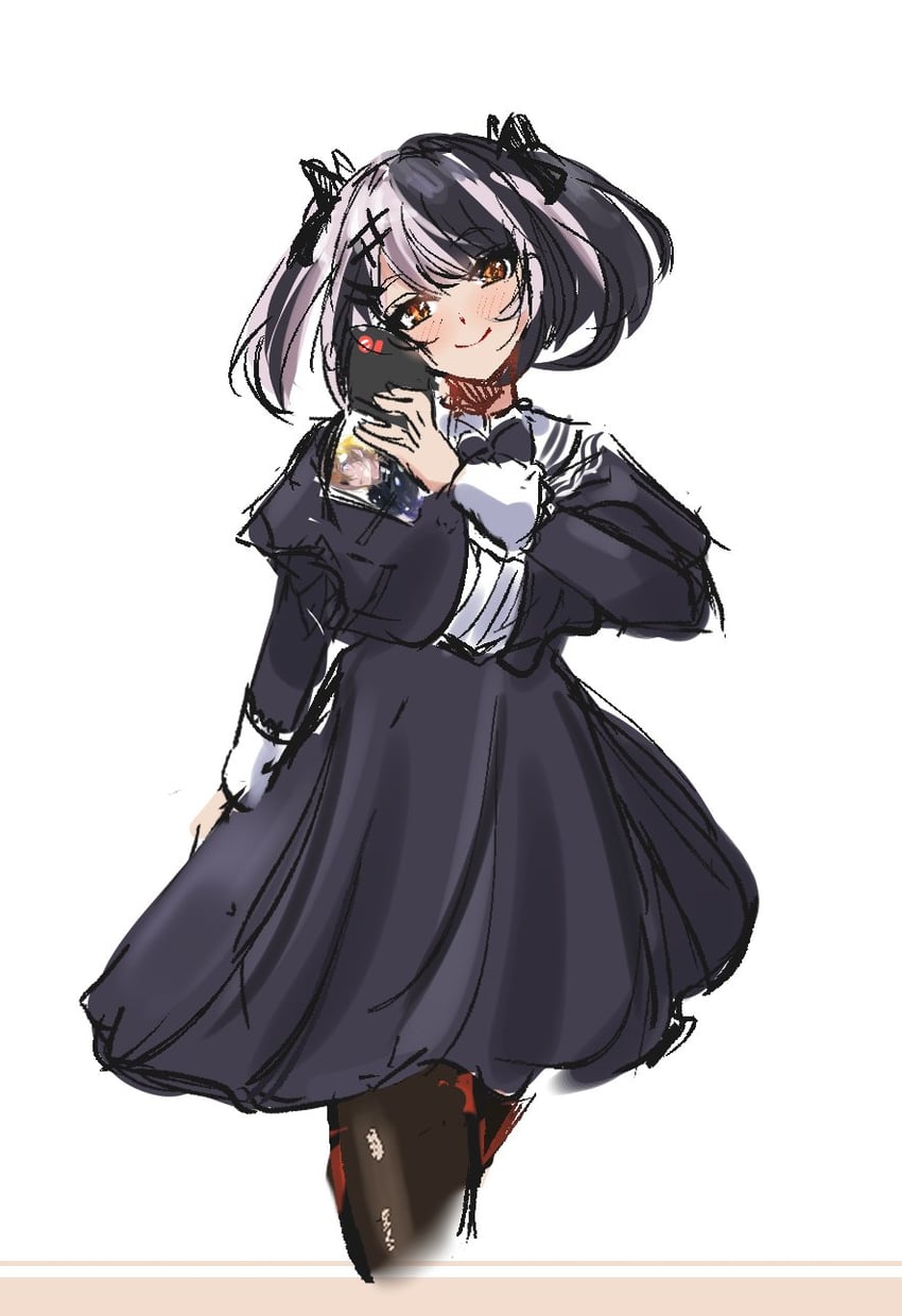 shiori novella (hololive and 1 more) drawn by penguin_stamp