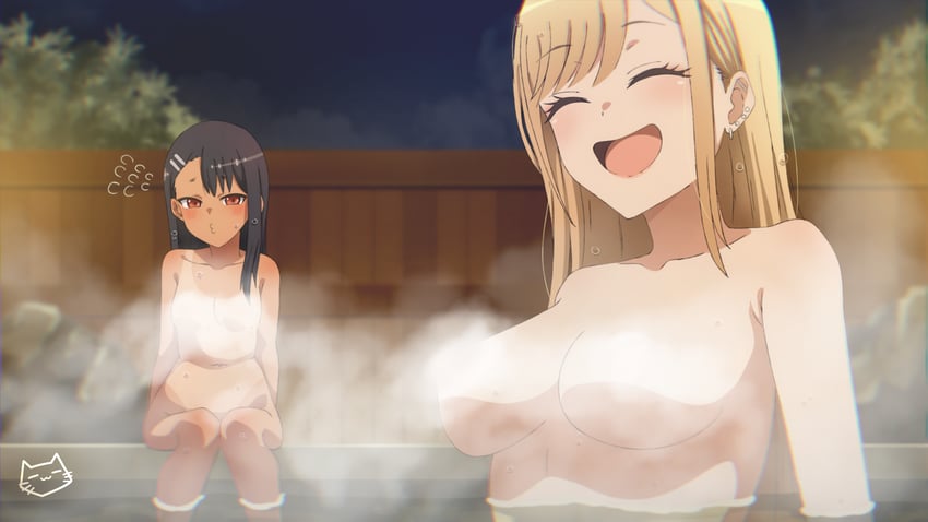 kitagawa marin and nagatoro hayase (sono bisque doll wa koi wo suru and 1 more) drawn by keihh