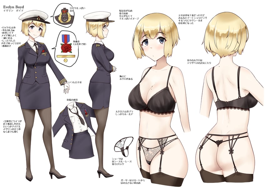 commander and female commander (original and 1 more) drawn by minase_(takaoka_nanase)