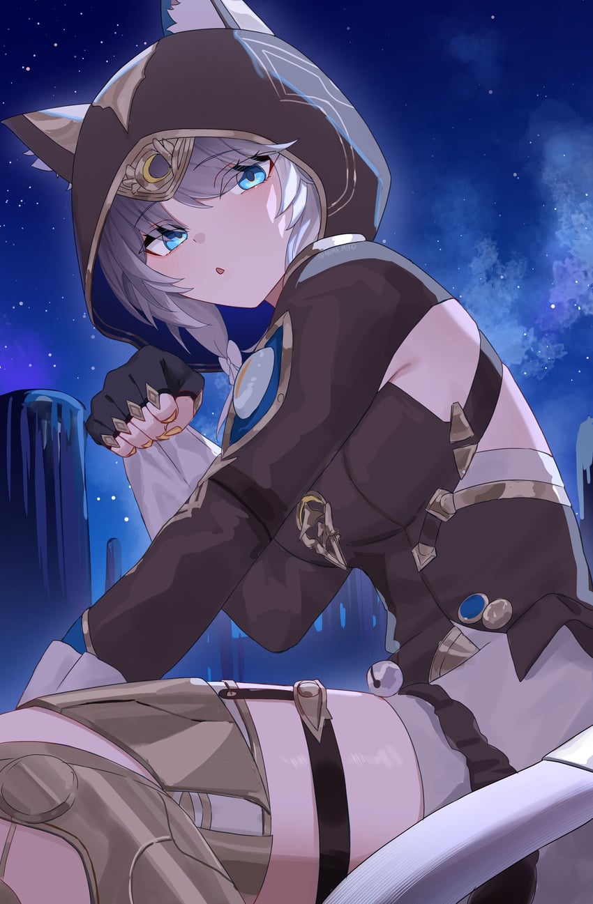 cipher (honkai and 1 more) drawn by anima_miko