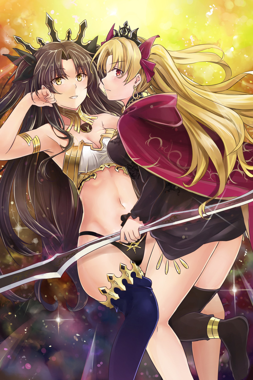 ereshkigal and ishtar (fate and 1 more) drawn by jeffrey10