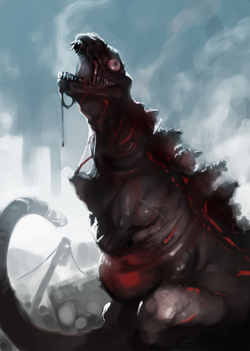 monster in kamata (godzilla and 1 more) drawn by ataruman