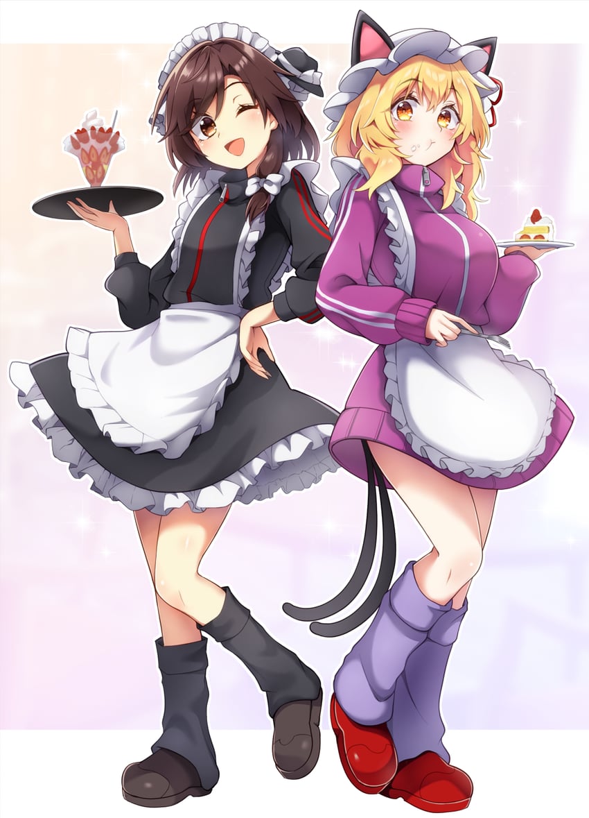 usami renko and maribel hearn (touhou) drawn by keyaki_chimaki