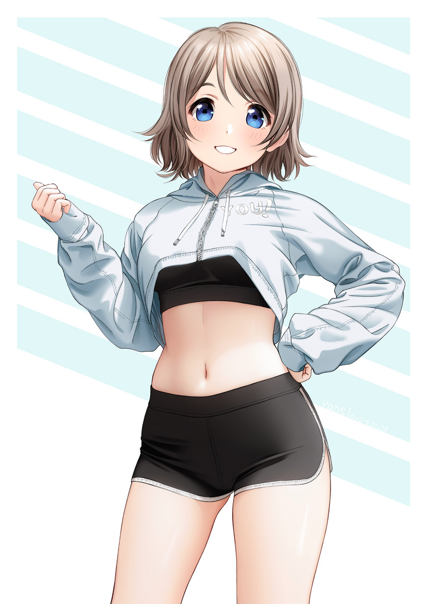 watanabe you (love live! and 1 more) drawn by yonsi