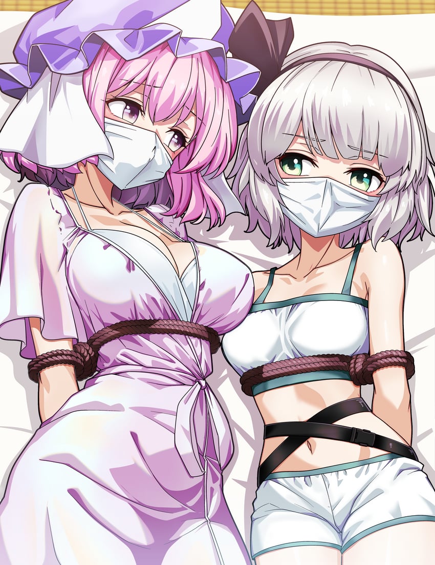 konpaku youmu and saigyouji yuyuko (touhou) drawn by kikoka_(mizuumi)