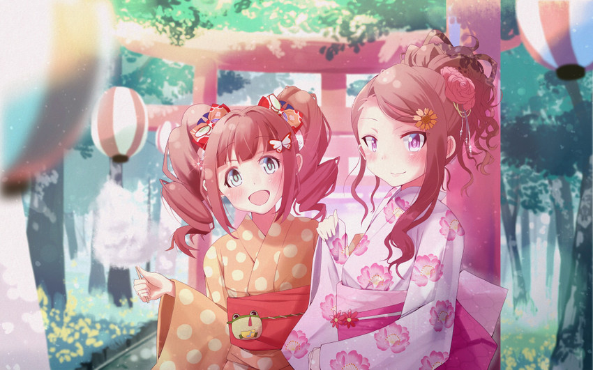 minase iori and takatsuki yayoi (idolmaster) drawn by hashibuto