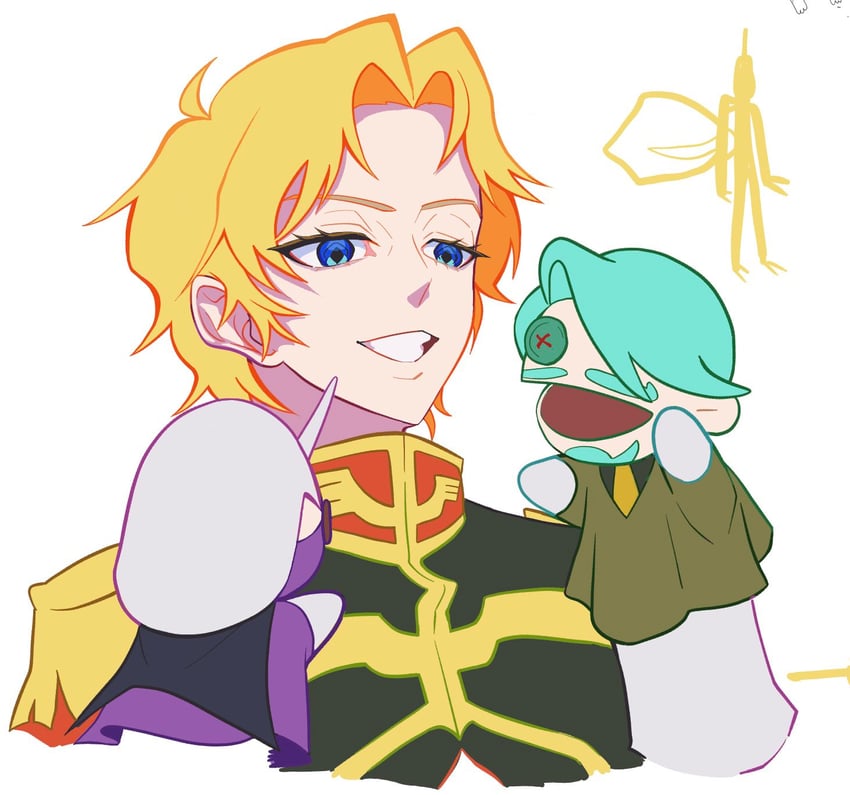 char aznable, challia bull, and kycilia zabi (gundam and 1 more) drawn by yoshiokamakoto