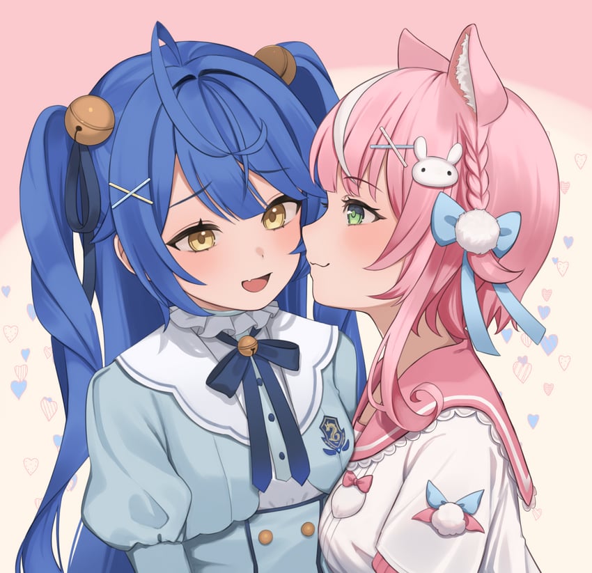 amamiya kokoro and yang nari (nijisanji and 1 more) drawn by hanazawa_ma