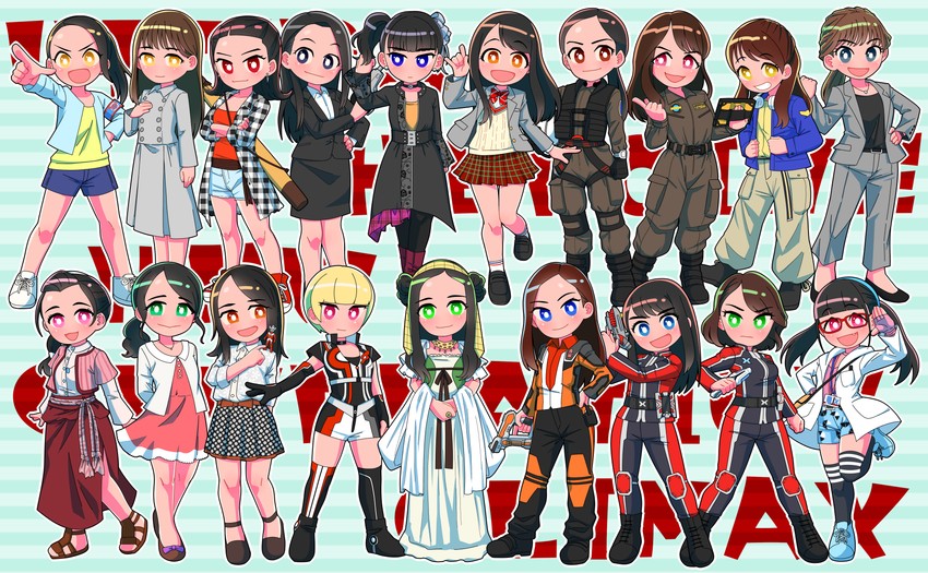 ultraman tarou, minato asahi, outa yuka, mitsurugi saki, re.m., and 15 more (ultra series and 11 more) drawn by tsubasa_(godbardtsubasa)