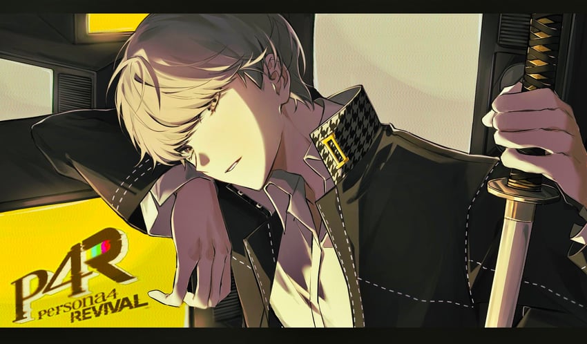 narukami yu (persona and 2 more) drawn by mnce_o