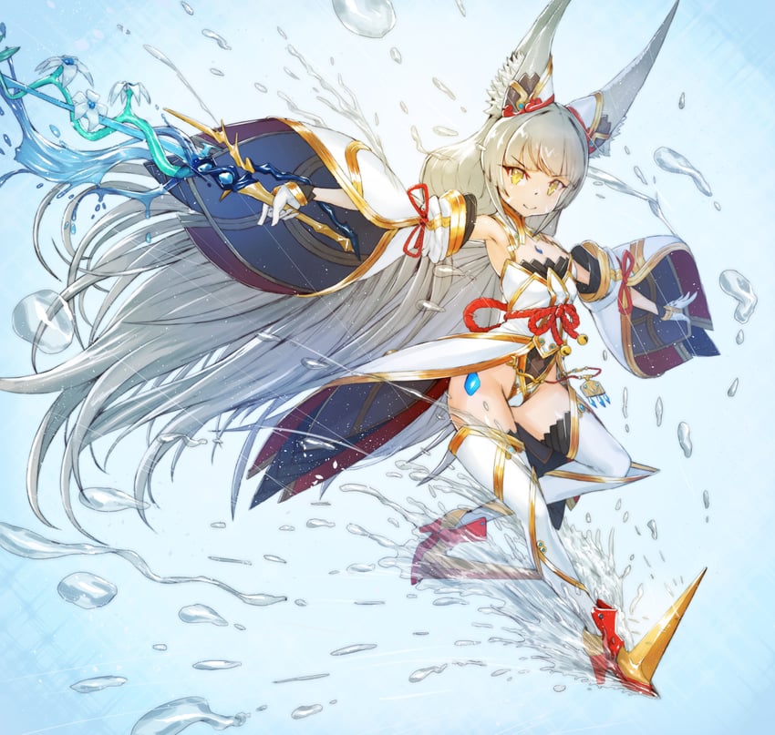 nia (xenoblade chronicles and 1 more) drawn by kajichan