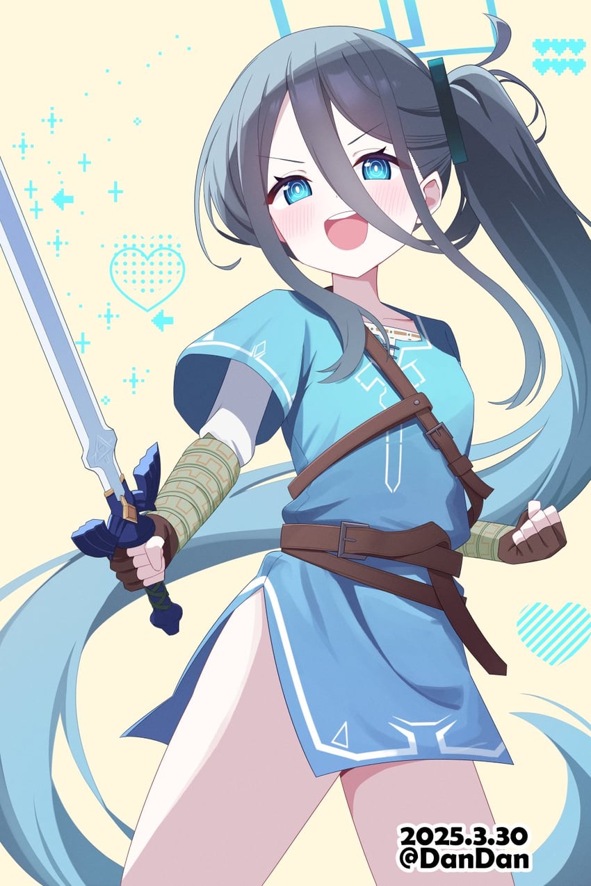 link and aris (blue archive and 2 more) drawn by dandan_(uaee4742)