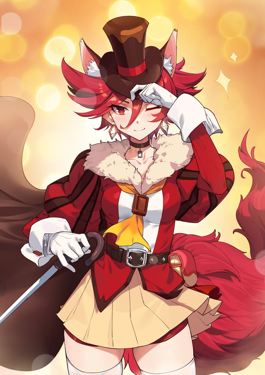kenjou akira and cure chocolat (precure and 1 more) drawn by huai_diao_de_zongzi