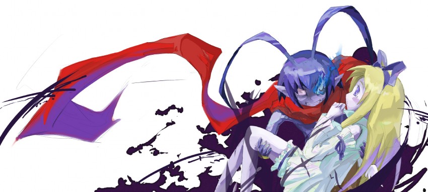 flonne and laharl (disgaea and 2 more) drawn by aruru_no_zaki