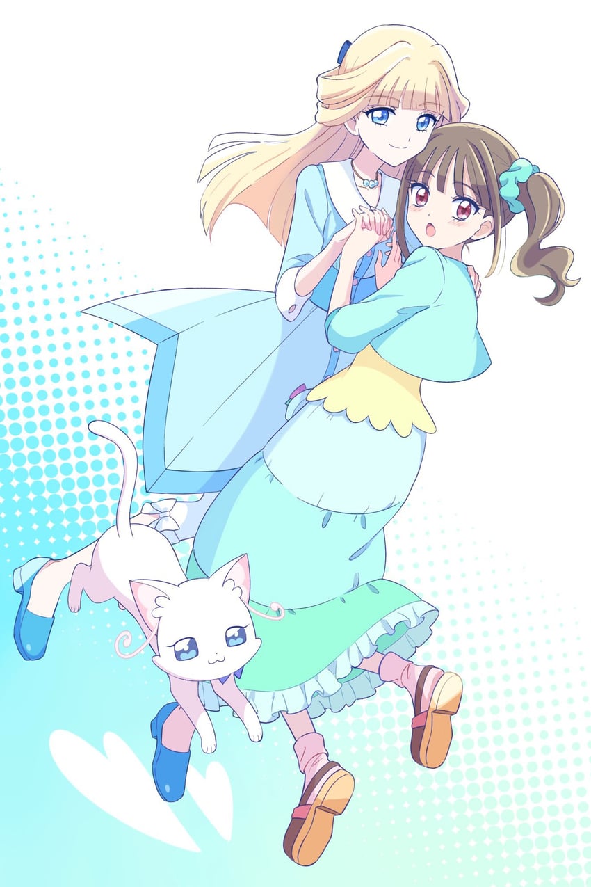 nekoyashiki yuki and nekoyashiki mayu (precure and 1 more) drawn by unioc0wa