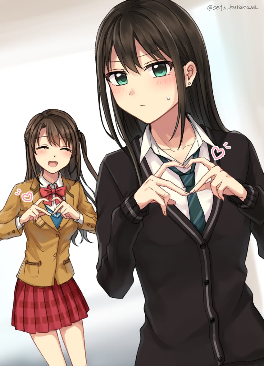shibuya rin and shimamura uzuki (idolmaster and 1 more) drawn by setu_kurokawa
