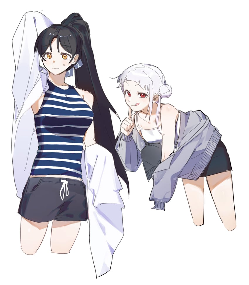 arashi chisato and hazuki ren (love live! and 1 more) drawn by eunonda
