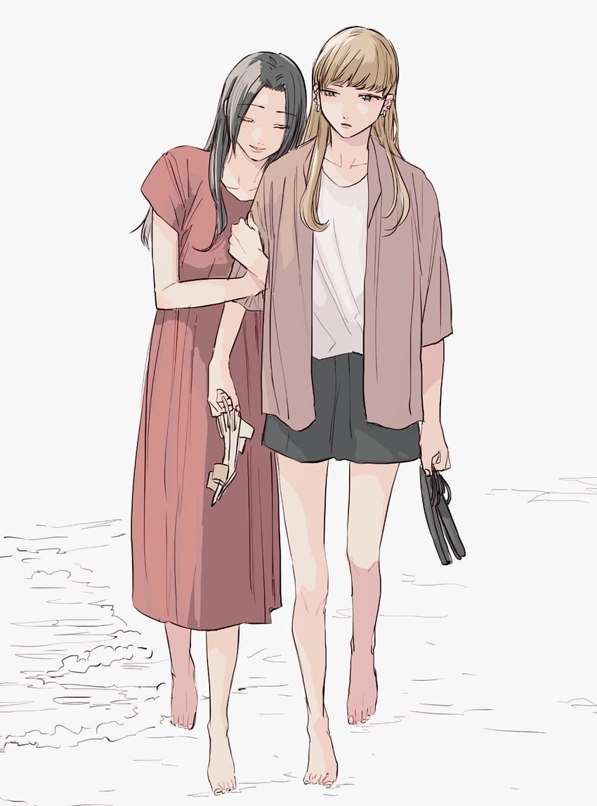arita sakiko and inagaki chika (hello melancholic!) drawn by oosawa_yayoi
