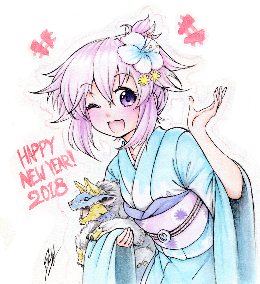 neptune and zinogre (neptune and 1 more) drawn by isaki_tanaka