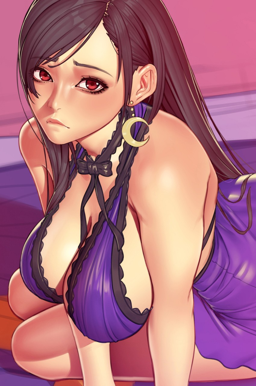 tifa lockhart (final fantasy and 2 more) drawn by nikichen