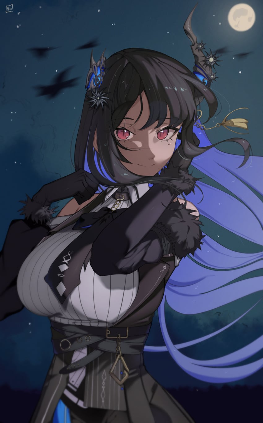 nerissa ravencroft (hololive and 1 more) drawn by ninochuu