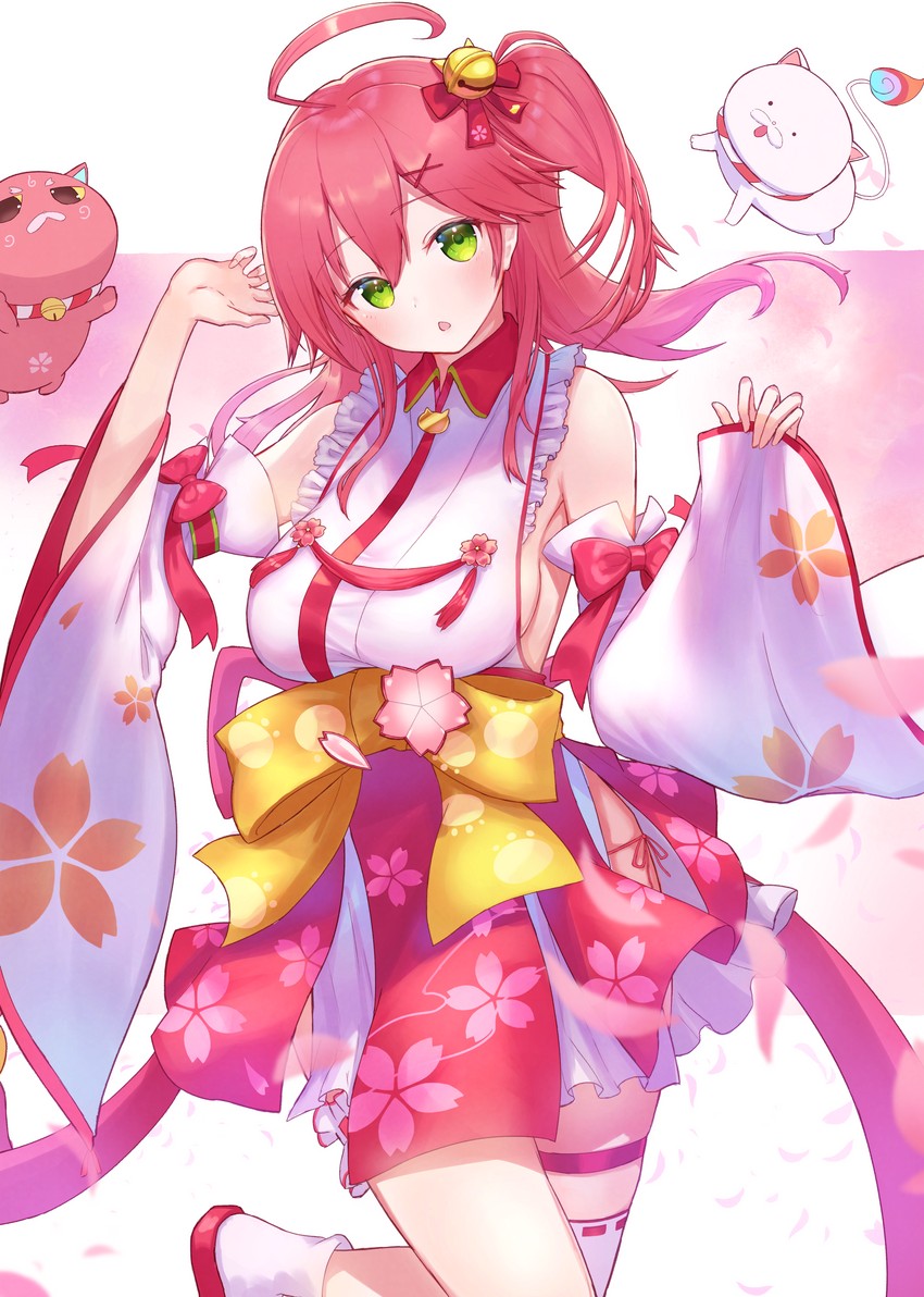 sakura miko, 35p, and kintoki (hololive) drawn by gore_(white_gore)