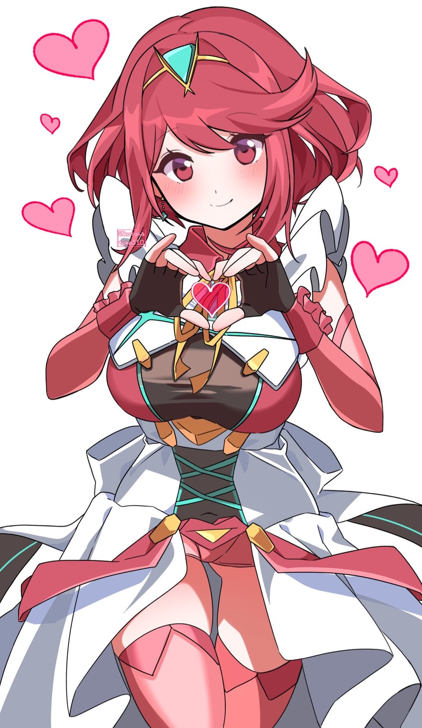 pyra (xenoblade chronicles and 1 more) drawn by kotohatoko510
