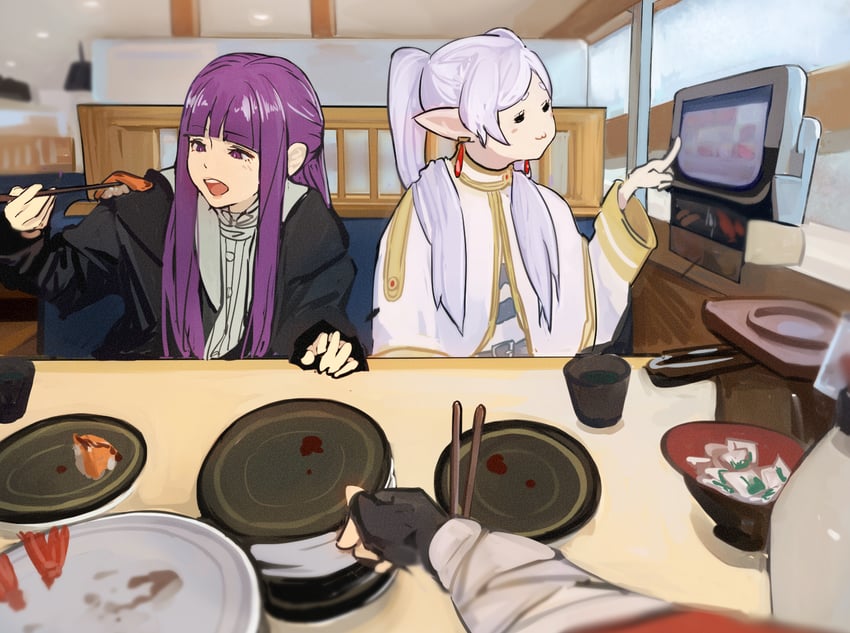frieren, fern, and stark (sousou no frieren) drawn by higemu