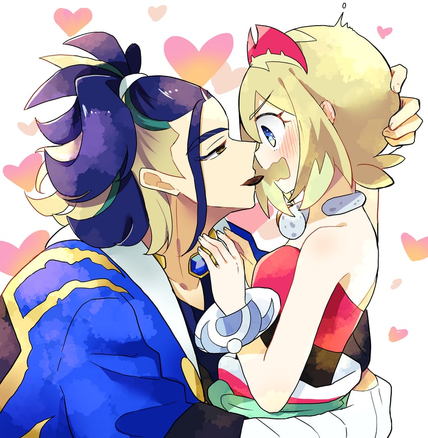 irida and adaman (pokemon and 1 more) drawn by kazune_(kazukana09)