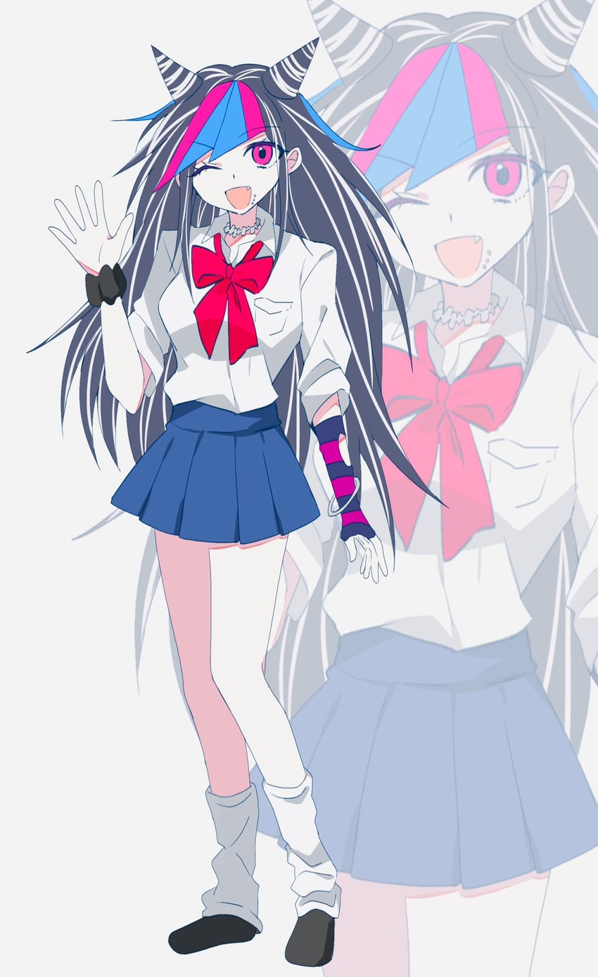 mioda ibuki (danganronpa and 1 more) drawn by todoroki_gk2