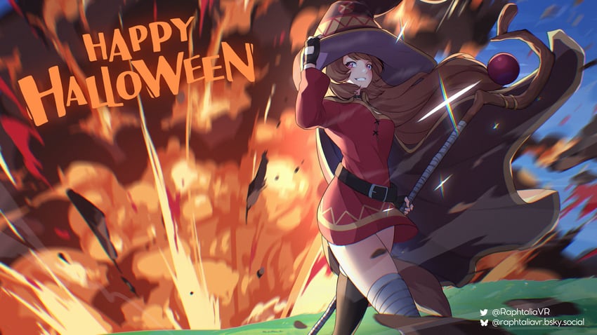 megumin (kono subarashii sekai ni shukufuku wo!) drawn by nogatsu