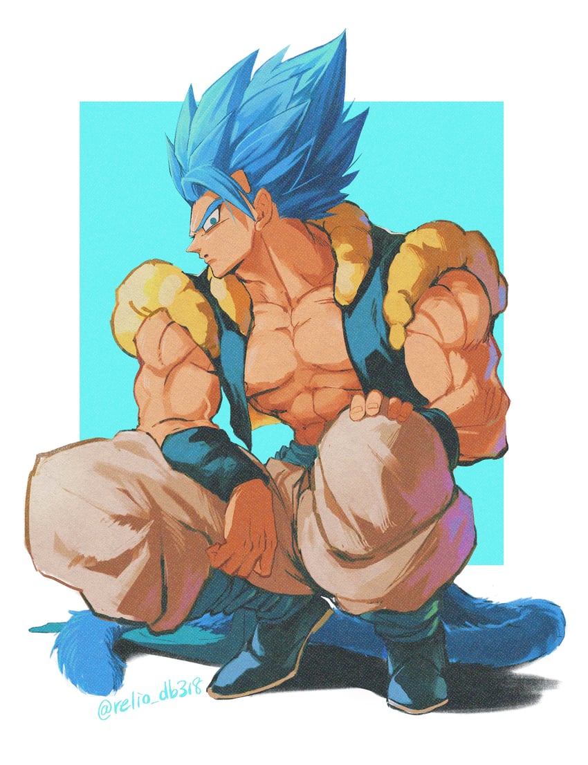 gogeta (dragon ball and 1 more) drawn by relio_db318