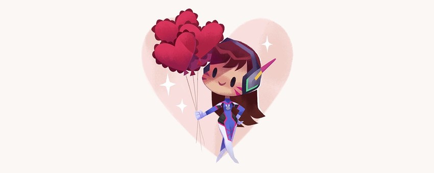 d.va (overwatch and 1 more) drawn by tinysnails