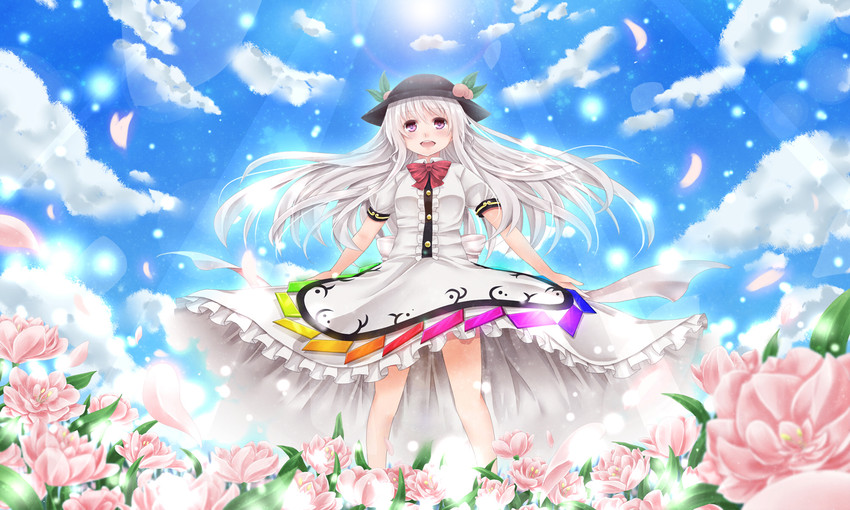 hinanawi tenshi (touhou and 1 more) drawn by awai_shiro