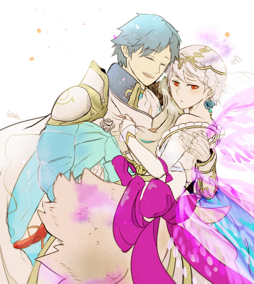 male robin and chrom (fire emblem and 2 more) drawn by sasaki_(dkenpisss)