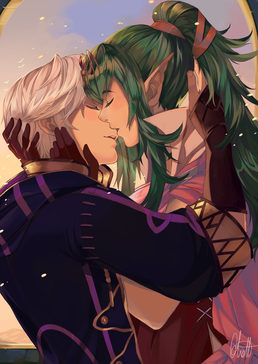 male robin and tiki (fire emblem and 2 more) drawn by miss_eliott
