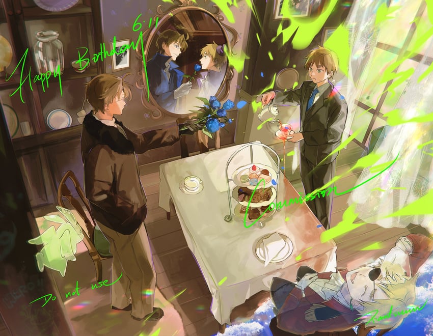 america and united kingdom (axis powers hetalia) drawn by rantsuuu
