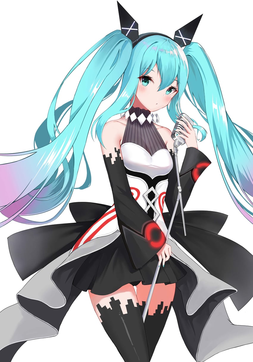 hatsune miku (vocaloid and 1 more) drawn by gumifans
