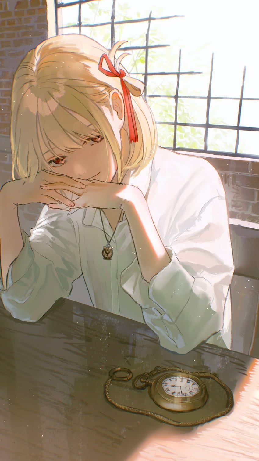 nishikigi chisato (lycoris recoil) drawn by kabocha_(kabocha0726)