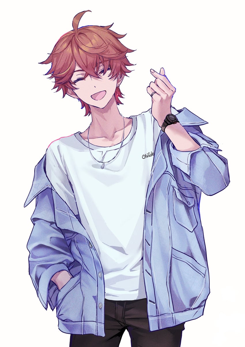 tartaglia (genshin impact) drawn by natsukko_0606