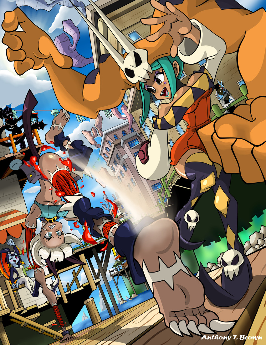 ms. fortune, cerebella, vice-versa, minette, venus, and 1 more (skullgirls) drawn by nextgrandcross