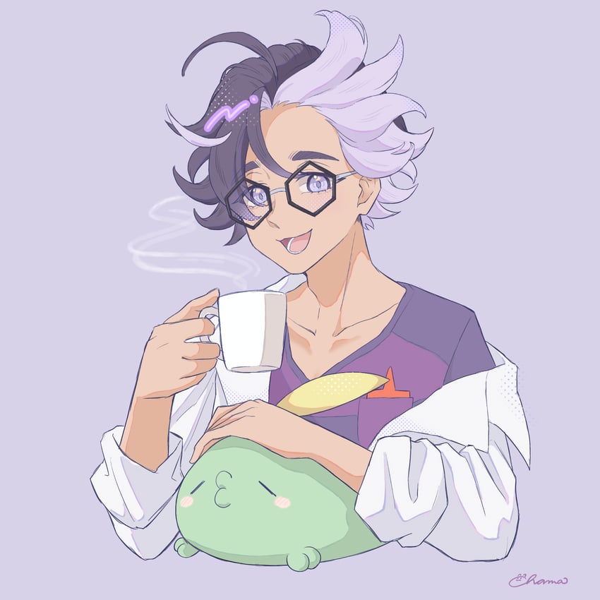gulpin and jacq (pokemon and 1 more) drawn by chama_(kevs2875)