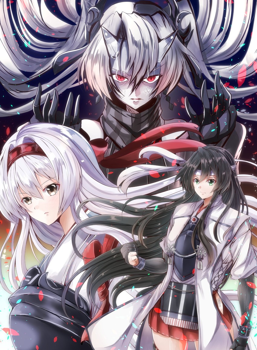 zuikaku, shoukaku, and abyssal crane princess (kantai collection) drawn by kentan_(kingtaiki)
