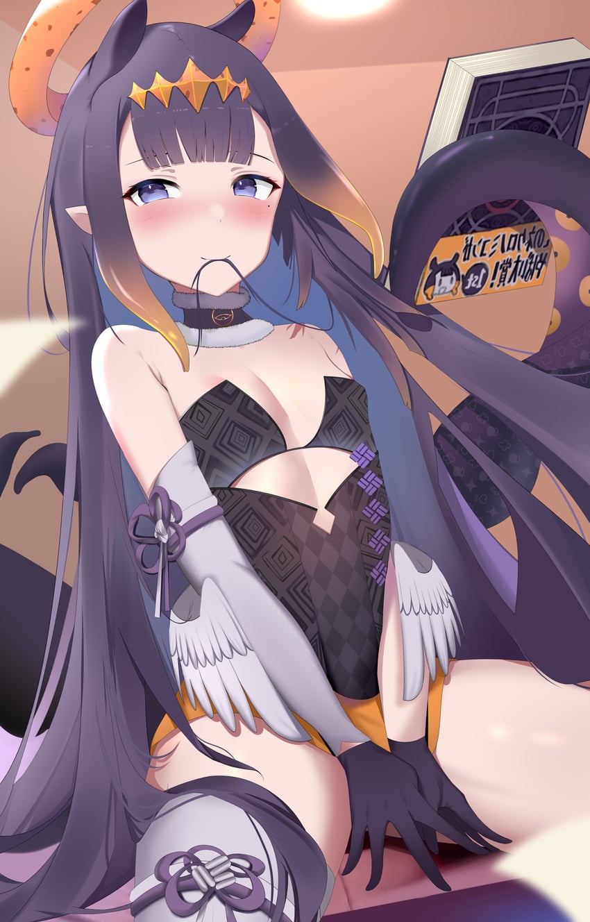 ninomae ina'nis and ao-chan (hololive and 1 more) drawn by kasagi_uwu