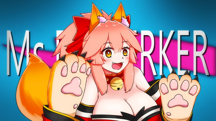 tamamo and tamamo cat (fate and 1 more) drawn by keita_naruzawa