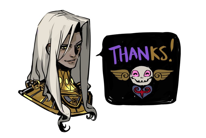 thanatos (hades and 1 more) drawn by jen_zee