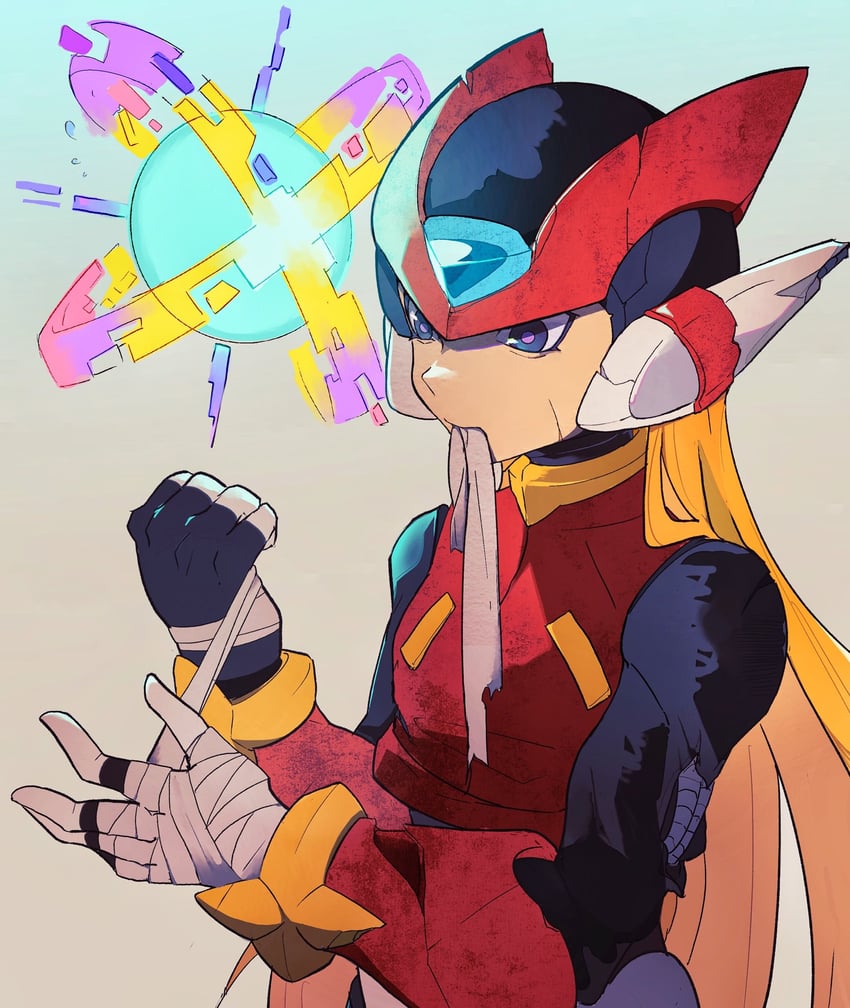 zero, x, zero(z), and cyber elf x (mega man and 1 more) drawn by yinke